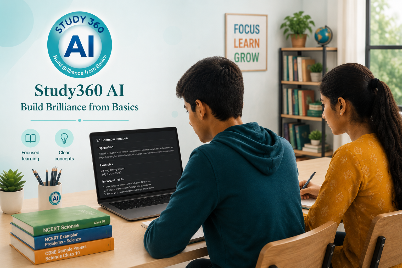 Students learning with Study360 AI